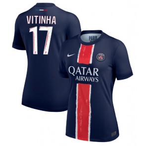 Paris Saint-Germain Vitinha #17 Hemmatröja Kvinnor 2024-25 Kortärmad